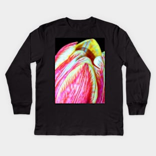 Tulip Close Up Kids Long Sleeve T-Shirt